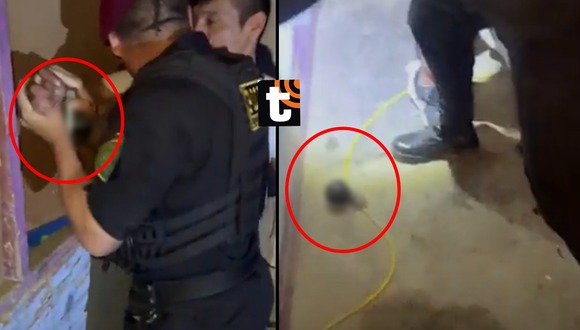 TROME - Delincuente intentó estallar granada de guerra para no ser detenido por la Policía