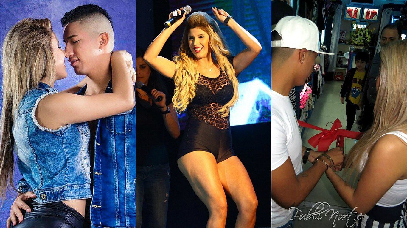 Yahaira Plasencia y 'Churrito' Hinostroza cuando eran pareja.