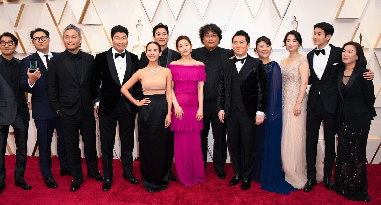 Oscar 2020: así llegó el elenco de “Parásitos” a la alfombra roja. (Foto: AFP)