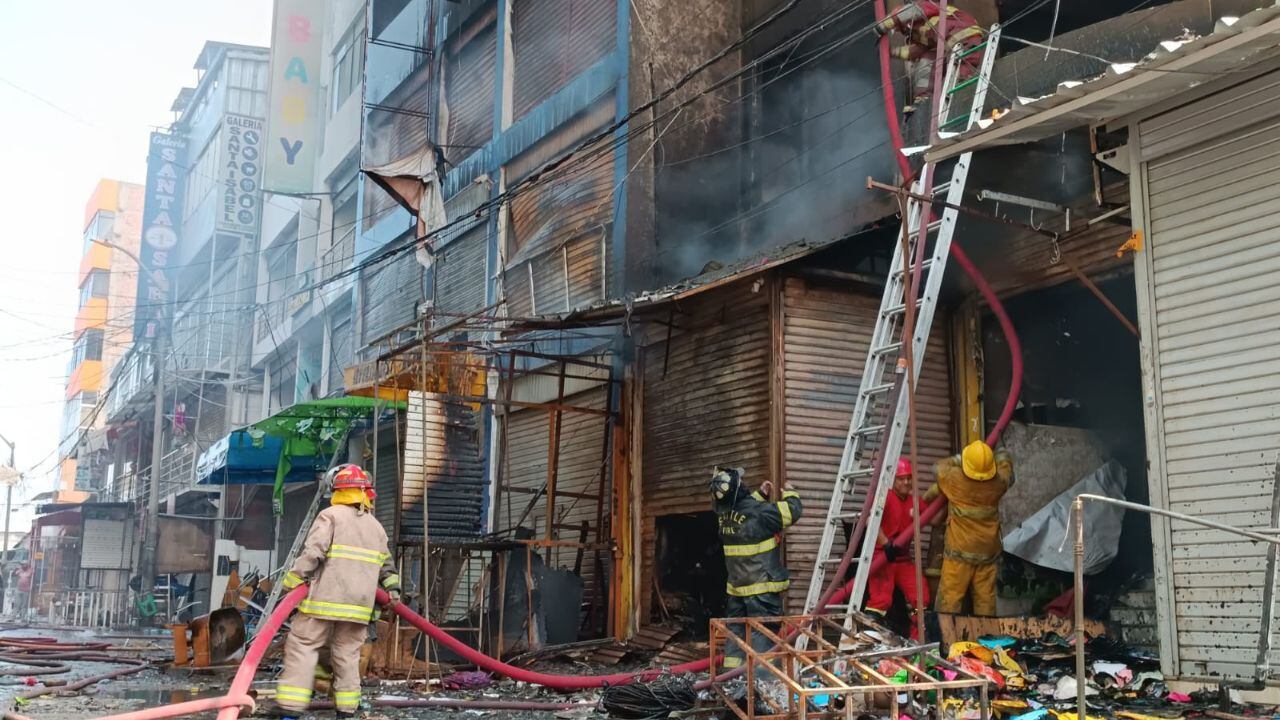 Así ha quedado la zona comercial conocida como la 'Tacora de Trujillo'