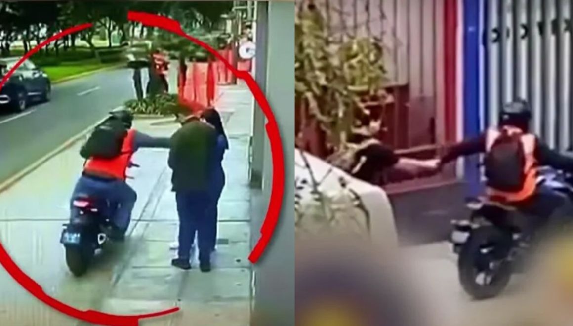 Mano dura contra rateros en moto.