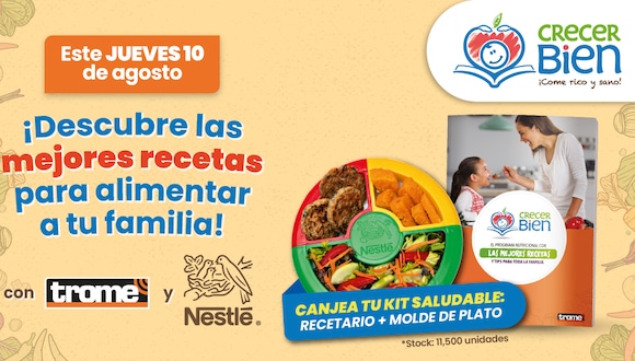 Trome y Nestlé lanzan ‘Recetas más saludables’