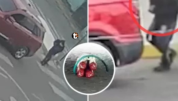 Delincuente deja cuatro explosivos en la parte inferior de vehículo de regidora de Chicama. Foto y video: América