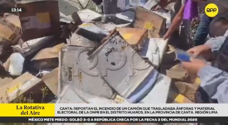 El ente electoral descartó que el siniestro afecte el resultado de las elecciones, pues se trata de material empleado en la primera vuelta.