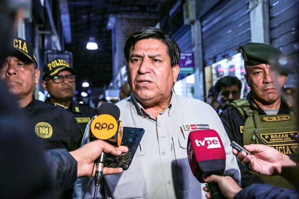 Ministro del Interior, Vicente Tiburcio. (Foto: Mininter)