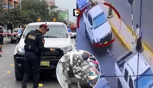 Revelan las impactantes imágenes del preciso momento del ataque de sicarios en Trujillo con más de 20 disparos