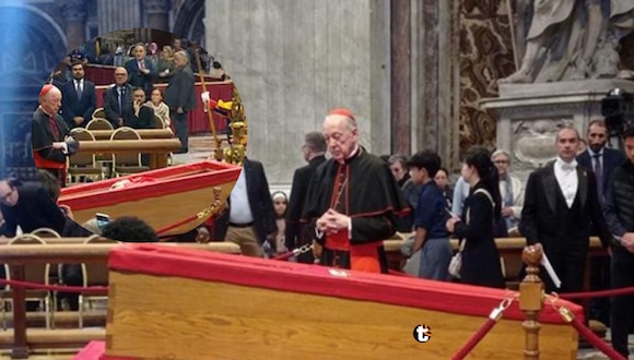 TROME | Juan Luis Cipriani reapareció en velatorio del papa Francisco. Video: Canal N