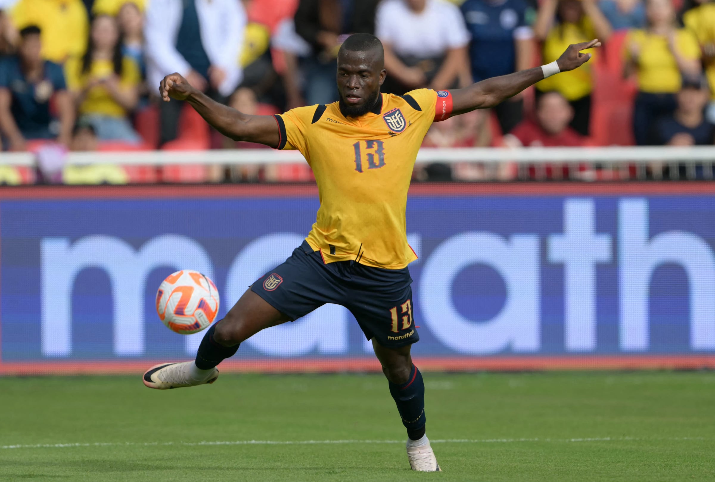 La selección de Venezuela cayó en su visita a Ecuador por 1-2 en el Rodrigo Paz Delgado de Quito, por la Jornada 13 de las Eliminatorias 2026. (Foto: AFP)