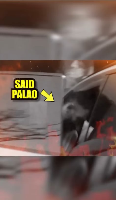 Said Palao ingresando al auto de Alejandra Baigorria tras despedida de soltero en Argentina.