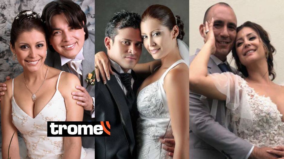 Karla Tarazona y sus matrimonios fallidos: Leonard León, Christian Domínguez y Rafael Fernández (Foto: Trome)