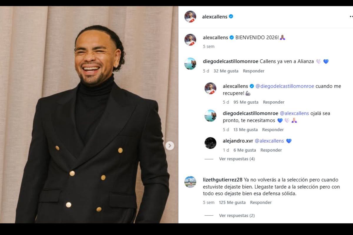 Callens entró en interacción con sus seguidores que le piden jugar por Alianaz Lima (Foto: @alexcallens)