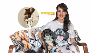 Khurmi: Publicista creó una marca exitosa de pijamas y colchas con rostros de mascotas tras haber perdido a su perrita