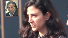 Chantal Toledo es captada tras visitar su padre Alejandro Toledo en el penal de Barbadillo | VIDEO