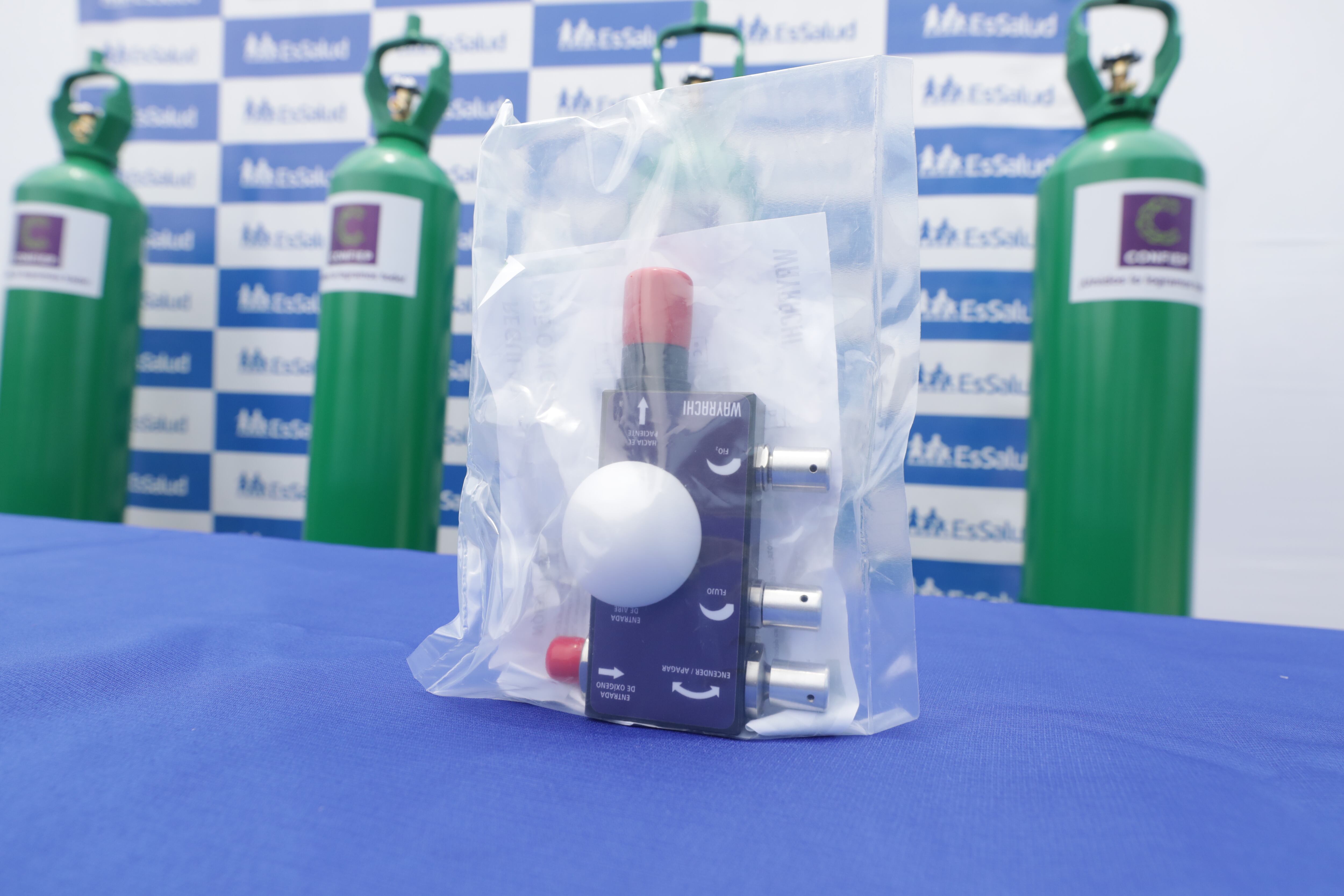 Como parte de la entrega también figuran 22 reguladores de oxígeno.