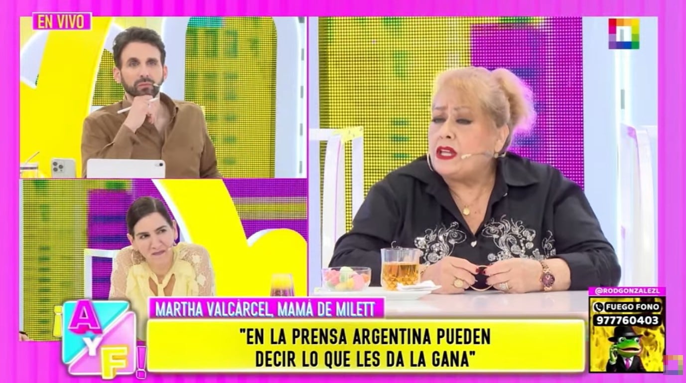 Martha Valcárcel recuerda el difícil momento que vivió Milett.