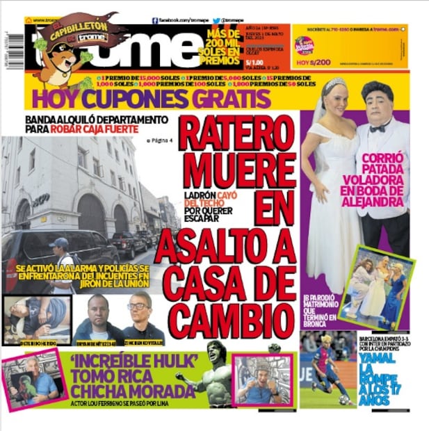 Portada Trome