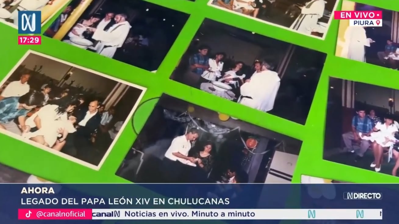 Fotos del pasado del papa León XIV siendo padrino de una bebé peruana.