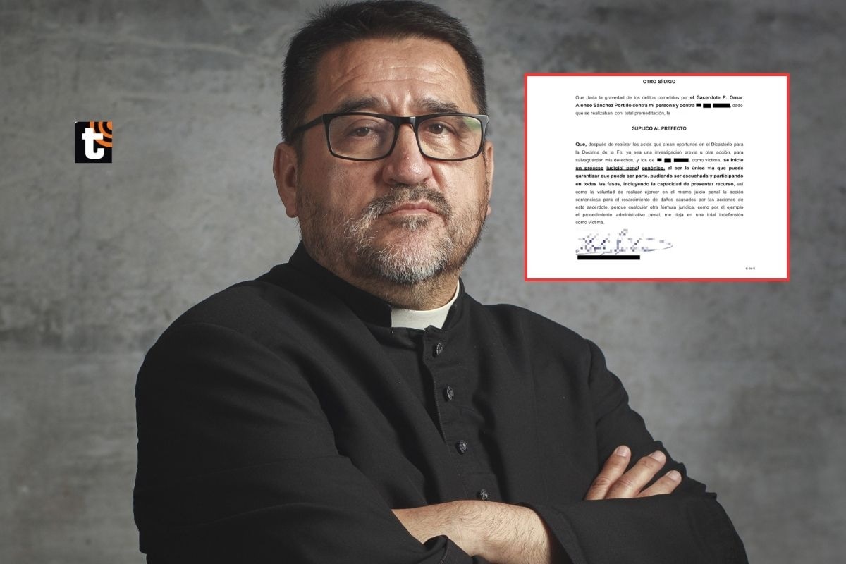 Denuncian al padre Omar Sánchez ante el Vaticano por presunto abuso sexual.