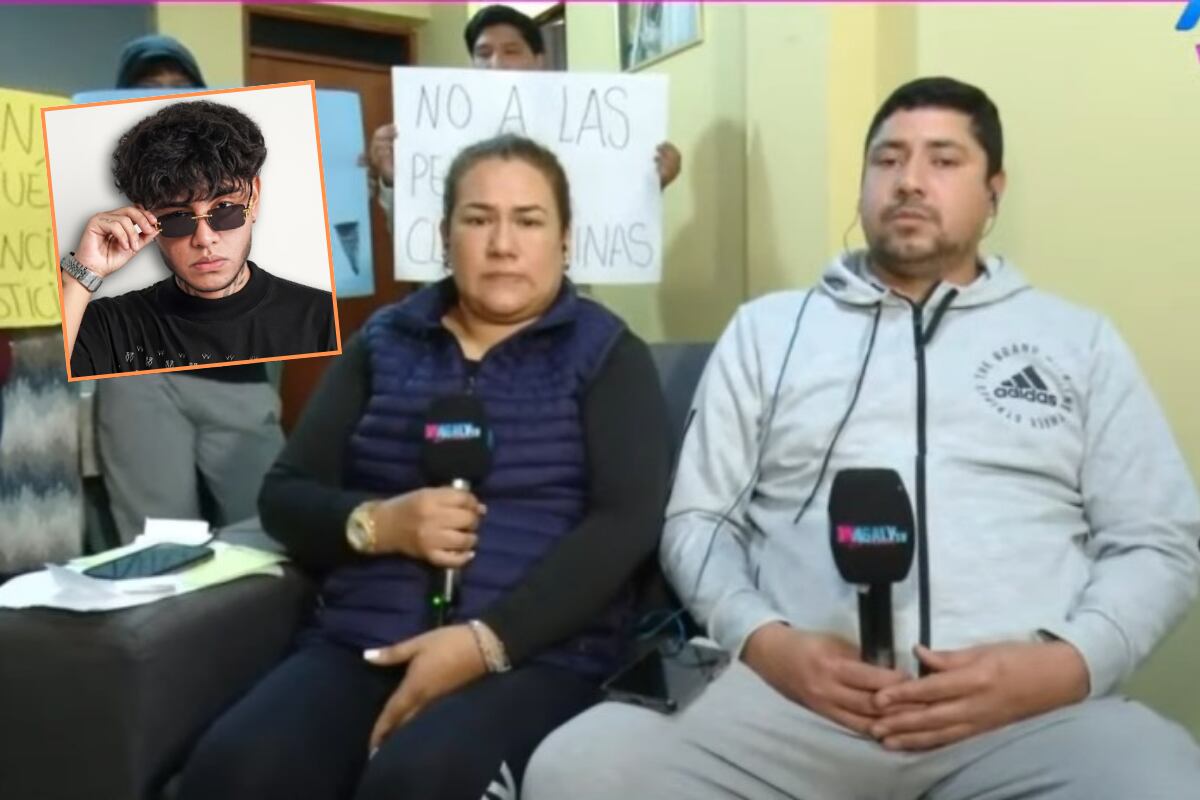 Sandra y Ángel Martínez, padres de joven que fue llevado a clínica tras participar en evento organizado por Neutro. (Captura Magaly Tv)