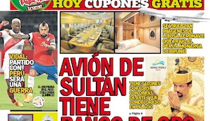 AVIÓN DE SULTÁN TIENE BAÑOS DE ORO