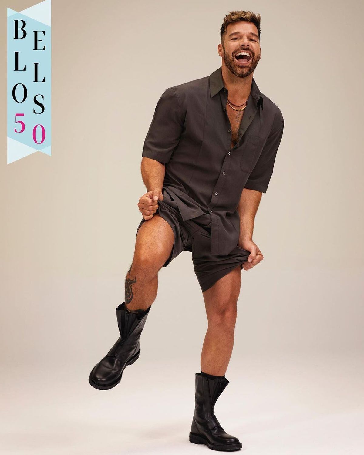 El actor posando para el lente de la revista People en español (Foto: Ricky Martin / Instagram)