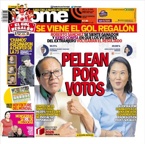PELEAN POR VOTOS