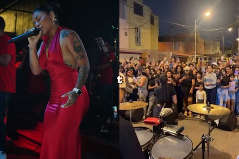 ¡Show terminó en pánico! Balacera interrumpe concierto callejero de Masiel Málaga en pleno estado de emer...