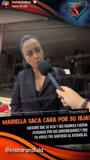 Mariella Zanetti defiende a su hija tras problema con arrendador.