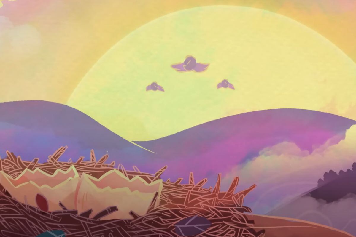 Al final del videoclip de "Acróstico", los dos polluelos y su madre abandonan el nido (Foto: Shakira / YouTube)