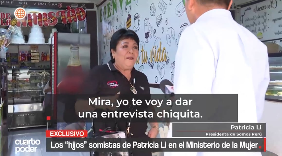 Patricia Li niega haber recomendado a alguno de los afiliados y sostuvo que las decisiones de contratación corresponden al ministerio.
