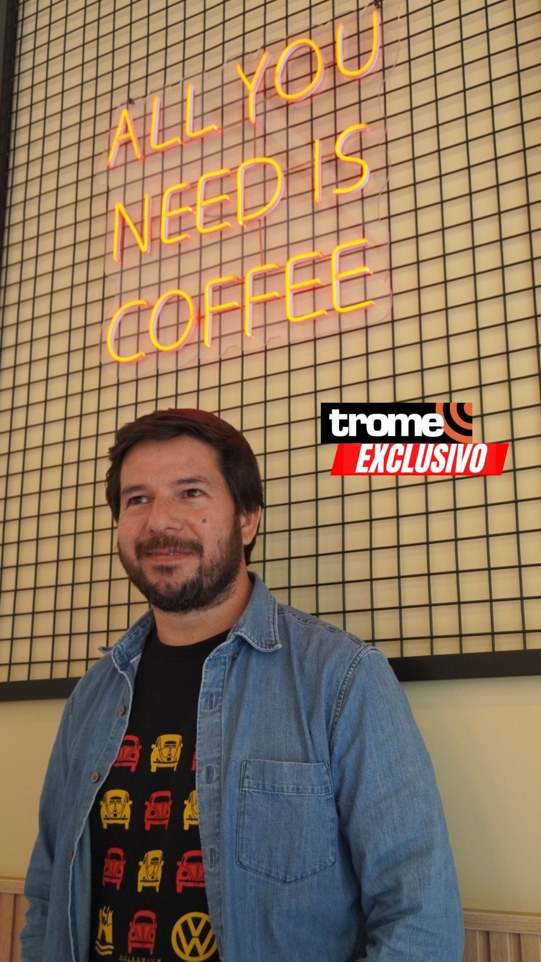 Renato Cisneros en entrevista con Trome (Foto: Javier Cabello)