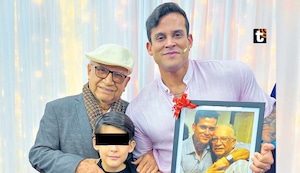 Christian se emocionó al recibir la visita sorpresa de su papá EN VIVO por el Día del Padre