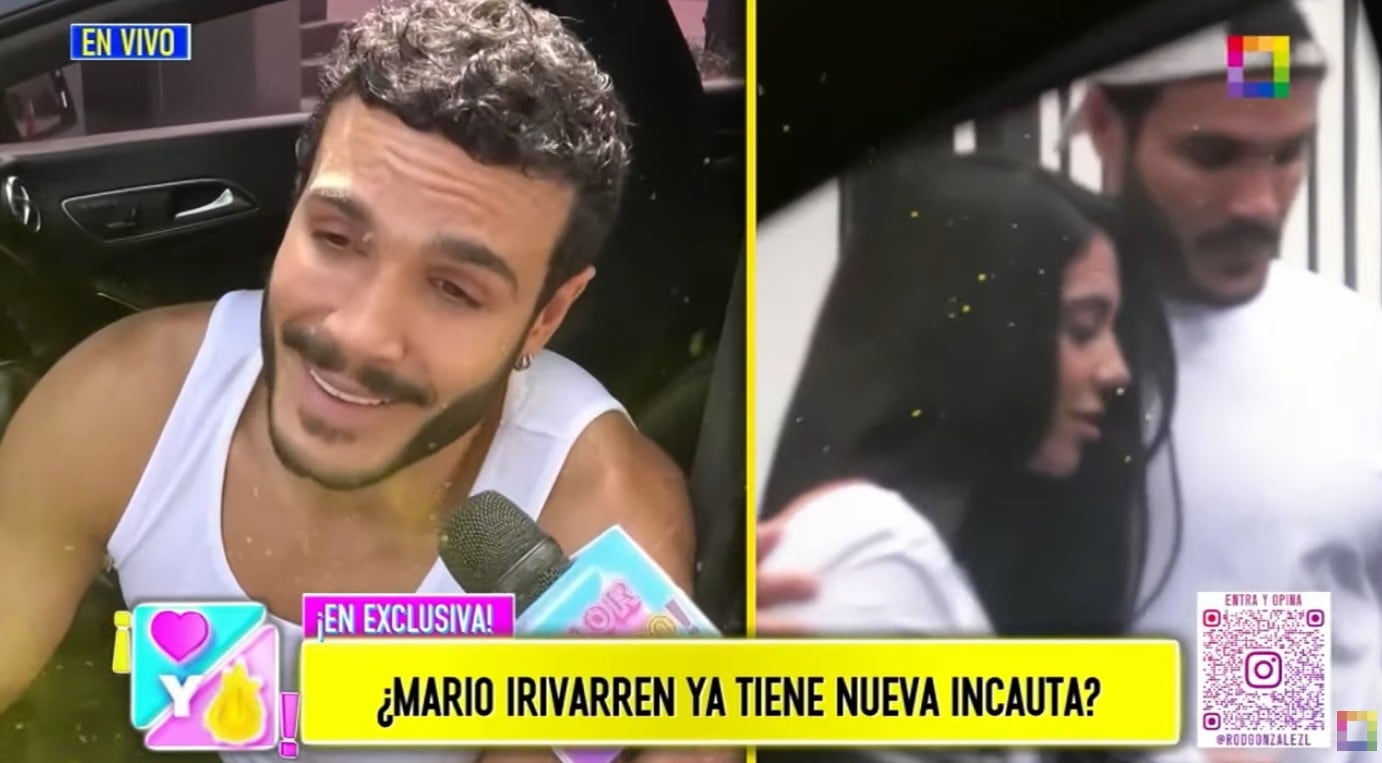 Mario Irivarren reaparece con joven con la que fue ampayado hace años.