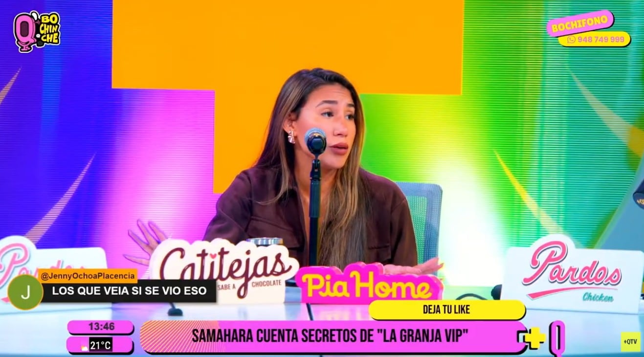 Samahara Lobatón revela que Diego Chávarri habría insultado a Ethel tras enfrentamiento en ‘La Granja VIP’.