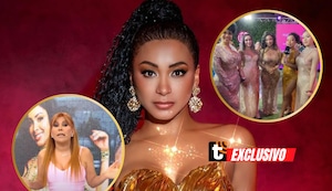 Paula Arias no hace caso a críticas de Magaly sobre su look en los Premios Heat: “El diseñador se lució”