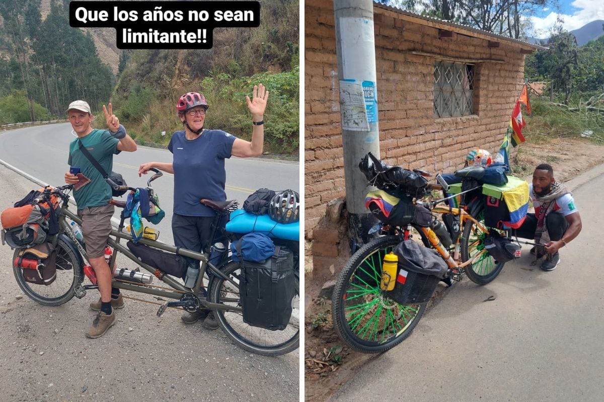 En el camino, Felipe encontró a una pareja de belgas y a un colombiano.