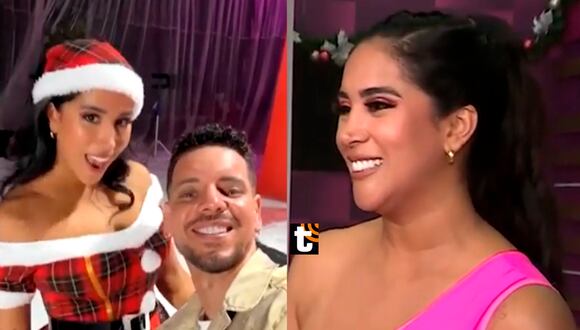 Melissa Paredes y Anthony Aranda en navidad
