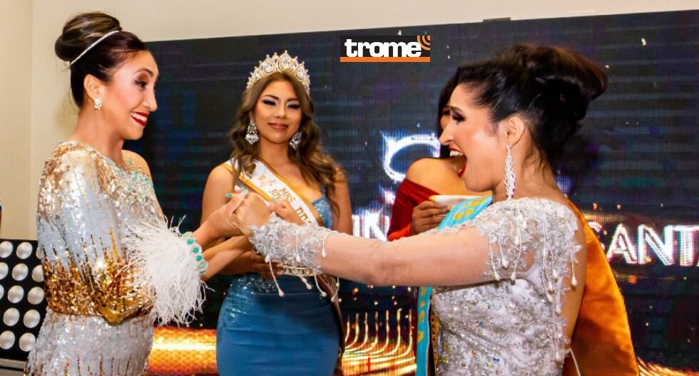 Mamita policía gana la corona del Señora Provincia del Santa. Sharon es suboficial PNP, tiene dos hijos, le gusta el mundo fitness y la danza morenada. (Trome)
