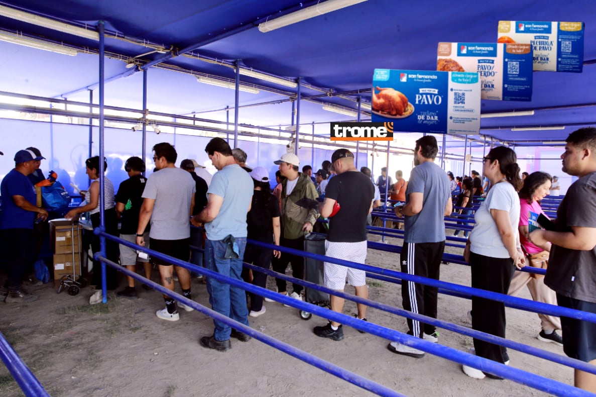 Abrieron las paviferias, para canjear vales físicos y digitales de pavo y de cerdo. Mira dónde, los horarios y tipos de vales. (Entrevista: Isabel Medina / Foto: Allengino Quintana / Trome),