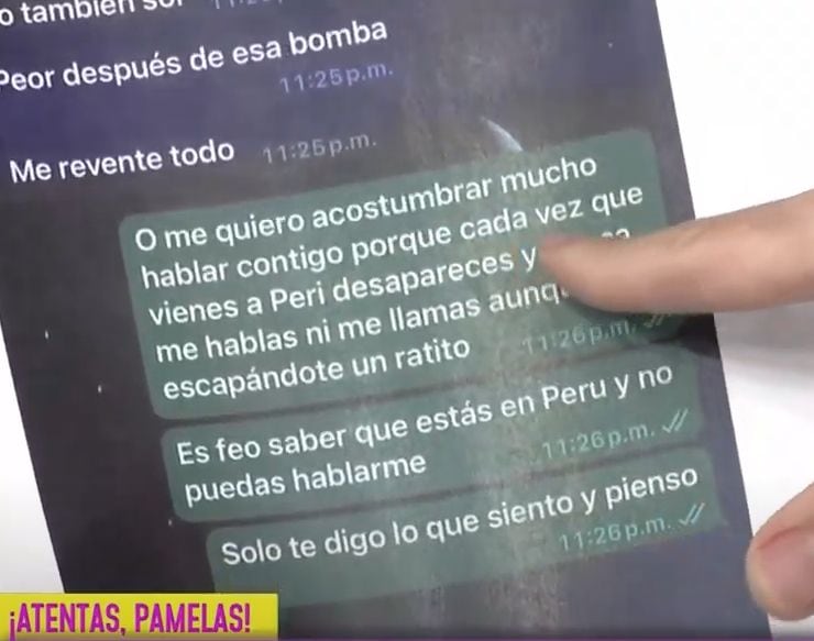 Los chats de Marisol y Cueva