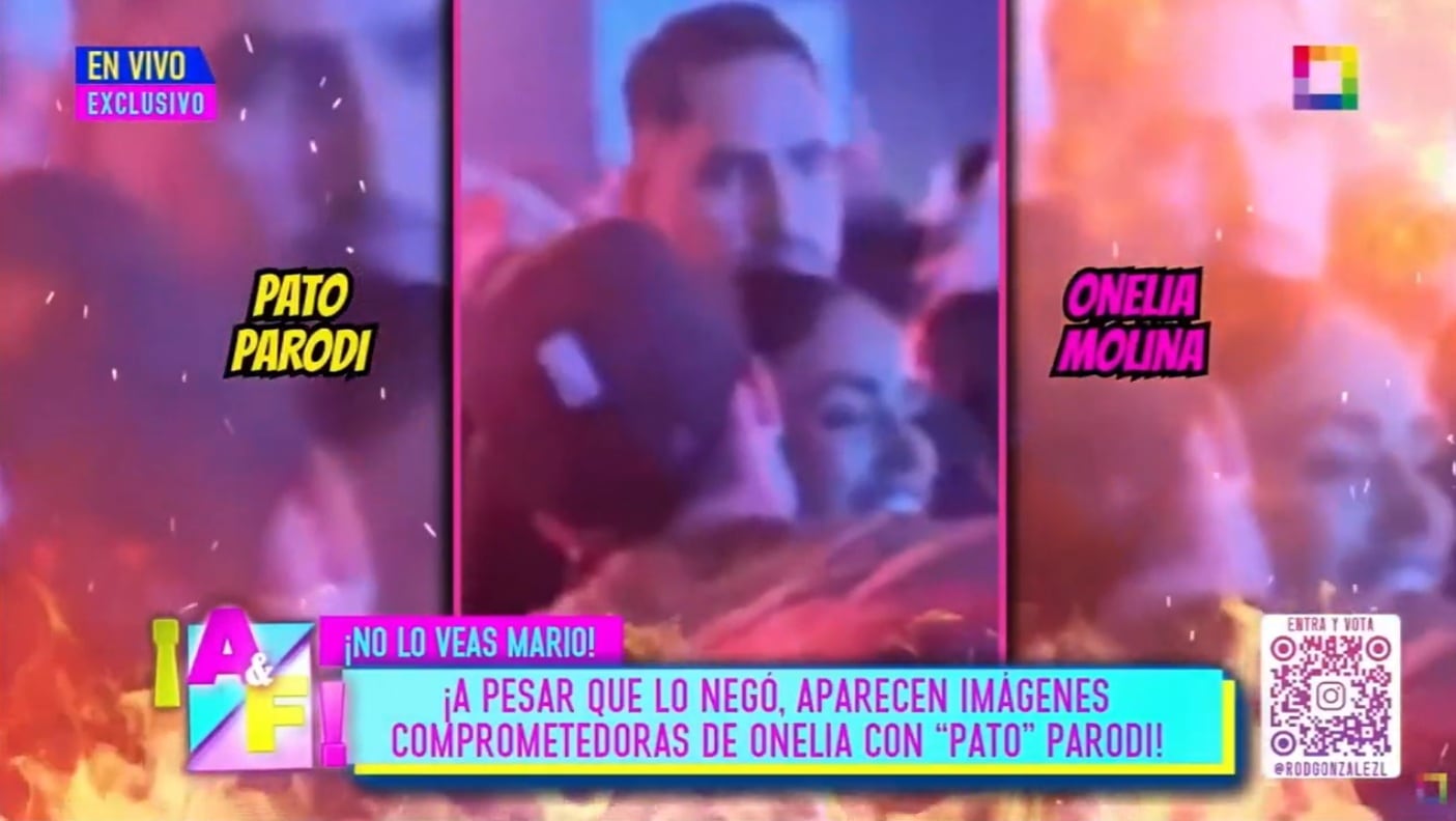 Onelia Molina y Patricio Parodi en comprometedoras imágenes.