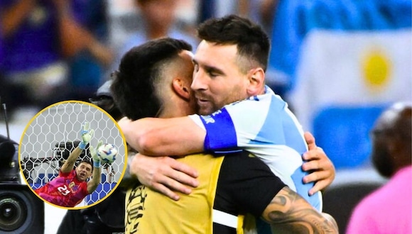Argentina festeja tras vencer a Ecuador en cuartos de final de Copa América  (Foto: AFP)