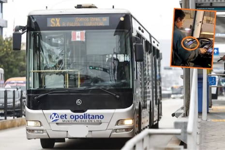 Metropolitano: ATU suspende a chofer que fue grabado mirando su celular mientras conducía por la Vía Expr...
