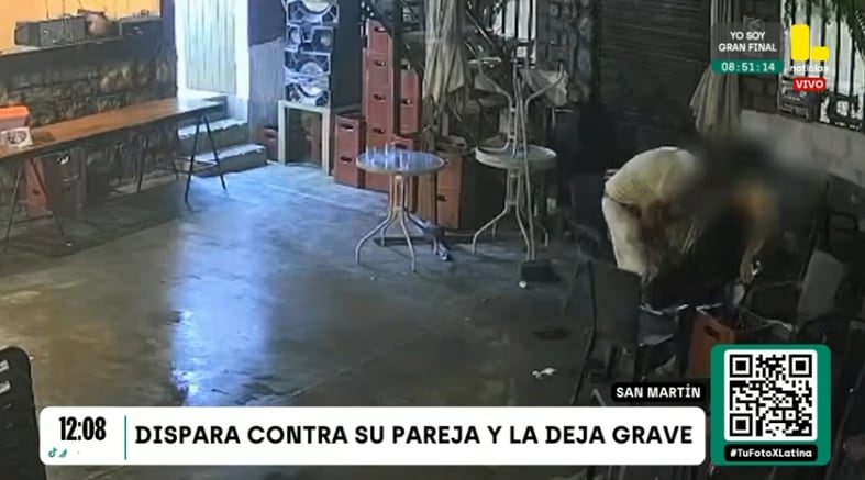 Hombre disparó en la cabeza a su esposa cuando tomaban en un restobar en la región San Martín.