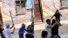 ¡SANGRE EN EL PASAJE DE LA SALSA! Brutal pelea con palos y cuchillos entre familias convirtió la música en violencia en pleno Callao