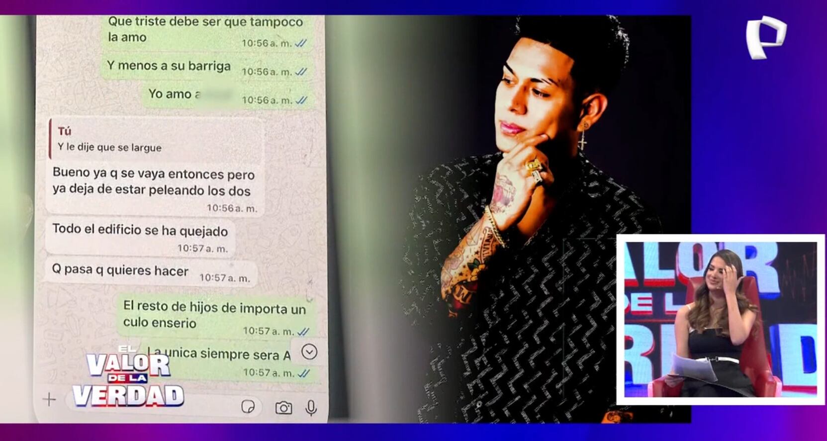 Suheyn Cipriani revela los espantosos mensajes de César Vega.