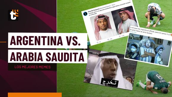 Qatar 2022: mira los mejores memes tras la derrota de Argentina ante Arabia Saudita