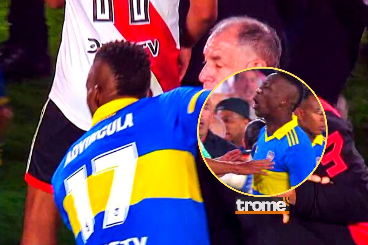 Luis Advíncula también participó en trifulca ante River Plate (@espn)
