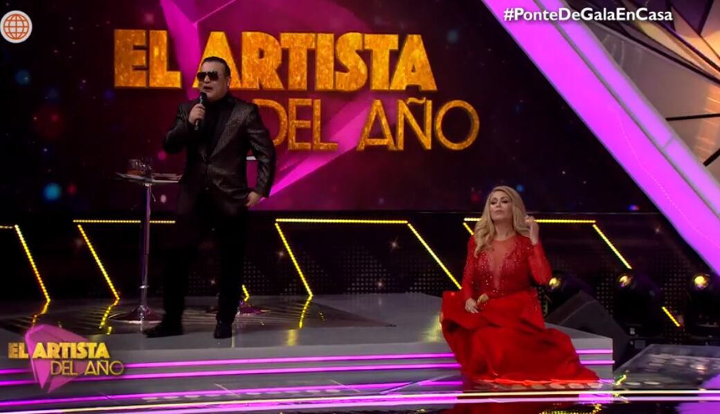 Juan Carlos Orderique fue presentado como el nuevo coanimador de “El artista del año”. (Foto: Captura América TV)