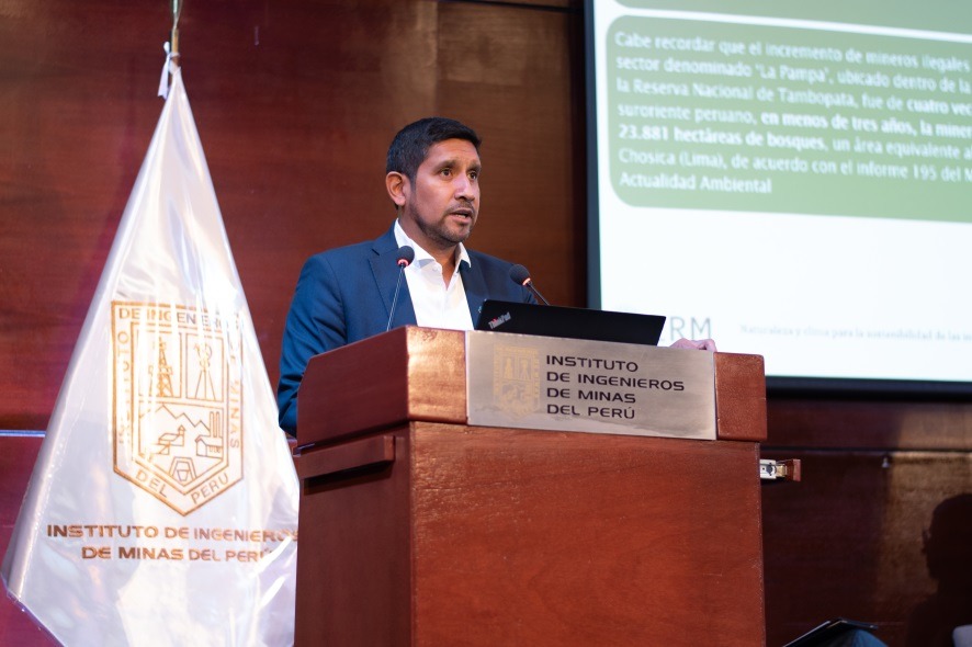 Alertó que en menos de tres año, la minería ilegal generó que la reserva natural de Tambopata pierda un área de bosques equivalente al distrito de Lurigancho - Chosica
